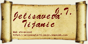 Jelisaveta Tijanić vizit kartica